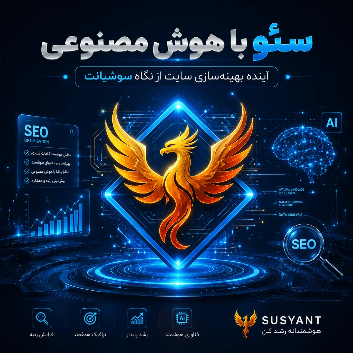 سئو با هوش مصنوعی | آینده بهینهسازی سایت از نگاه سوشیانت