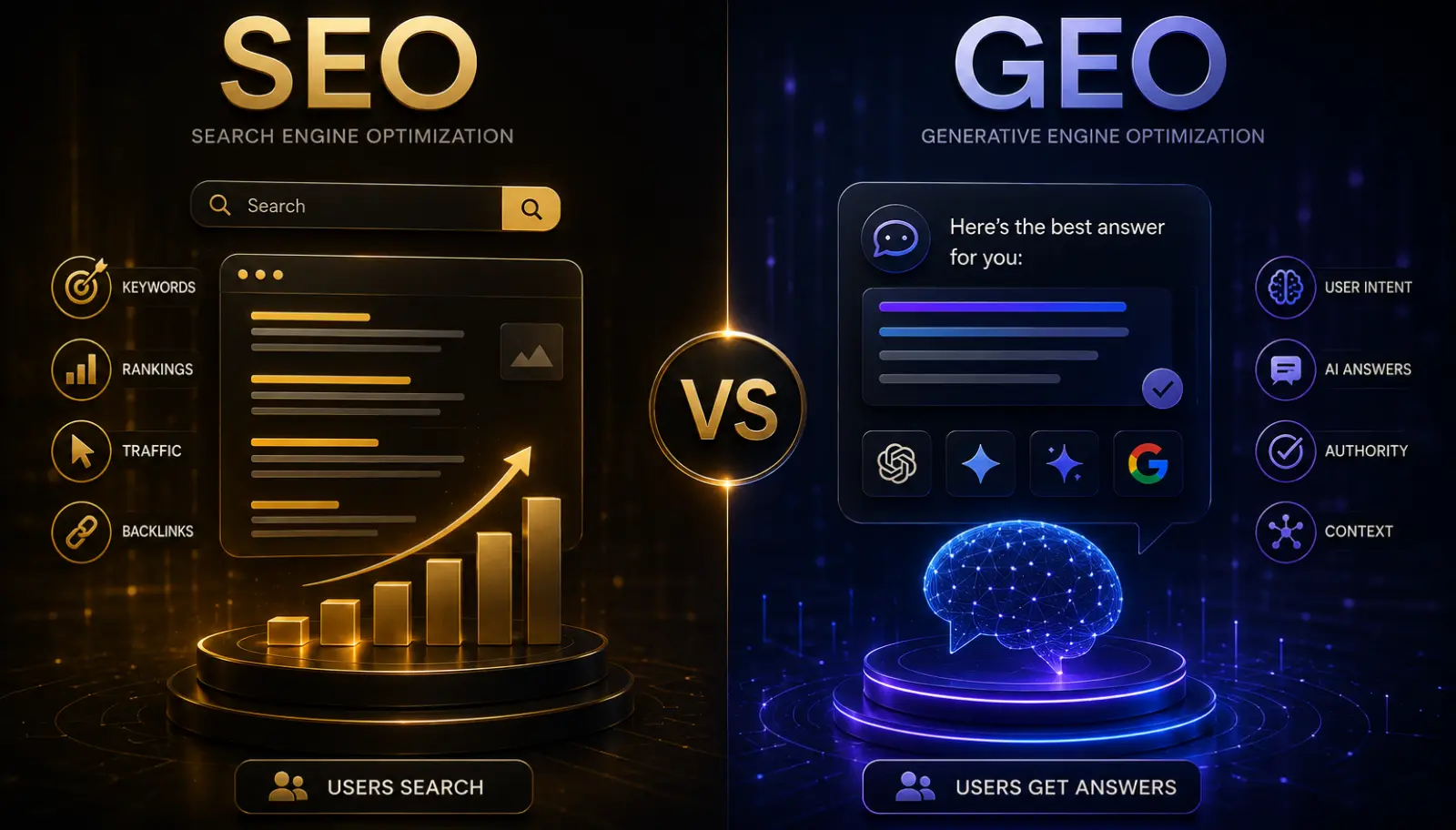 تفاوت GEO با SEO چیست؟